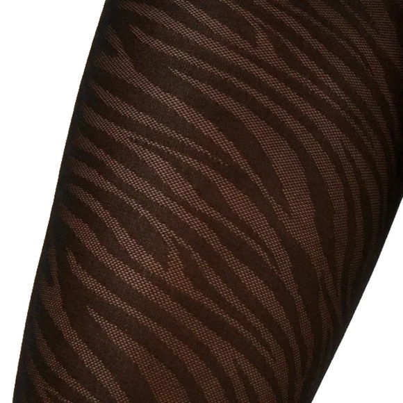 INC International Concepts Women's Black Zebra Tights Sizes XS/S or S/M - Picture 1 of 4